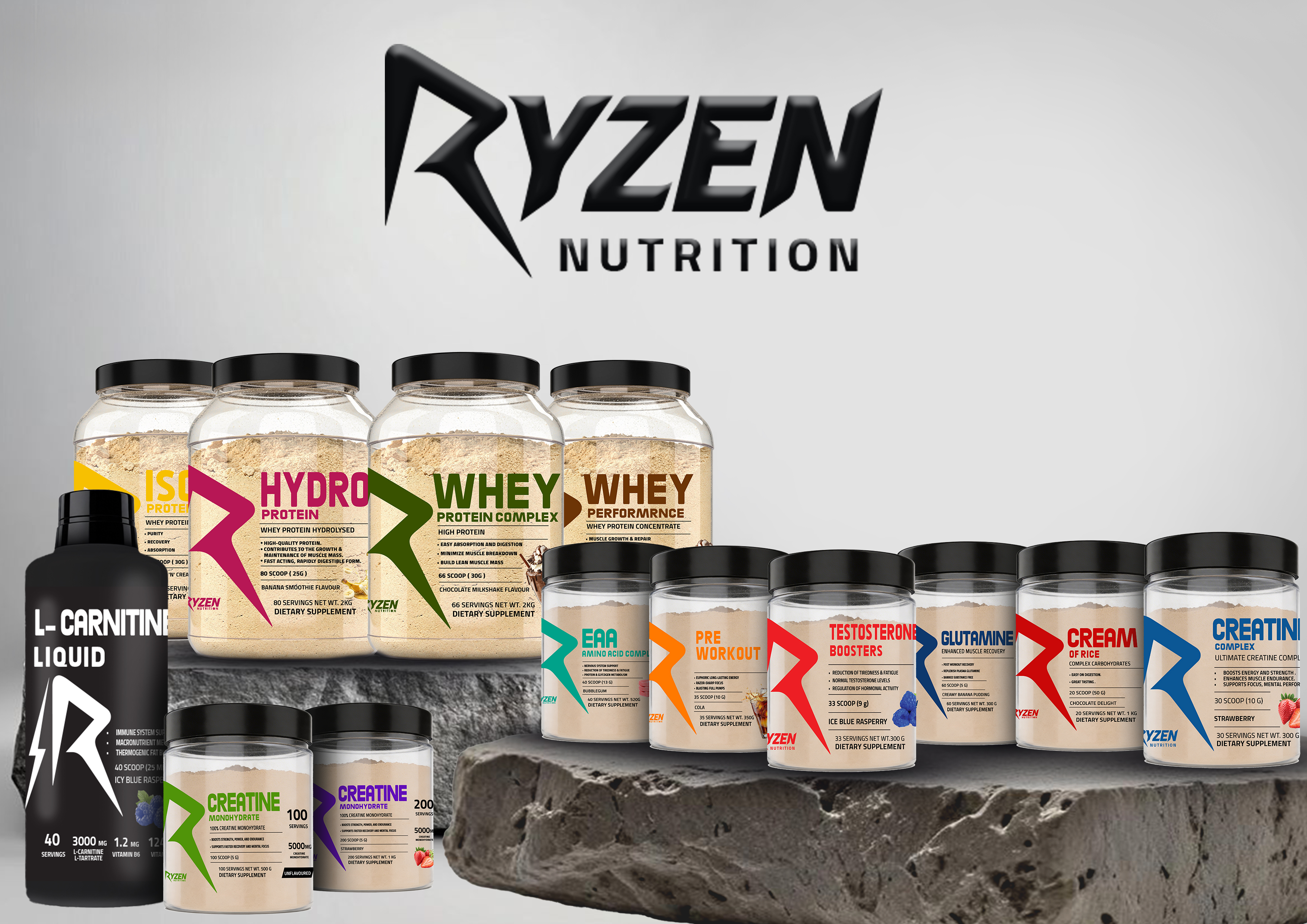Ryzen Nutrition all supplements